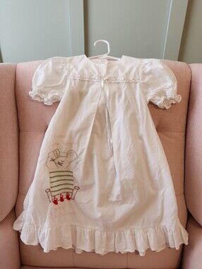 Lullaby set 3t smocked nightgown sleep gown dress christmas mouse pajamas
